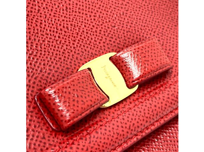 Borsa Vala Ribbon di Salvatore Ferragamo Rosso - vista 3