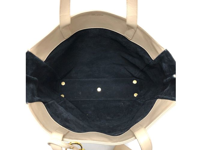 Beige Leder Tote Bag von Saint Laurent - Ansicht 10