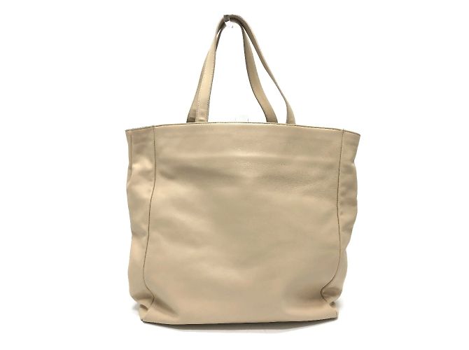 Beige Leder Tote Bag von Saint Laurent - Ansicht 2