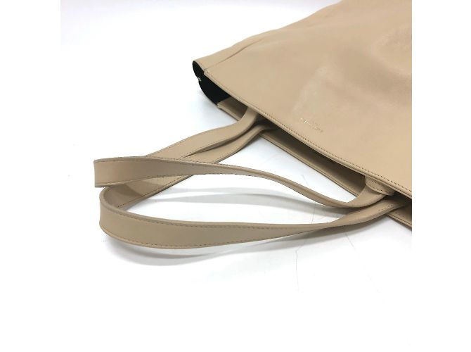 Beige Leder Tote Bag von Saint Laurent - Ansicht 7