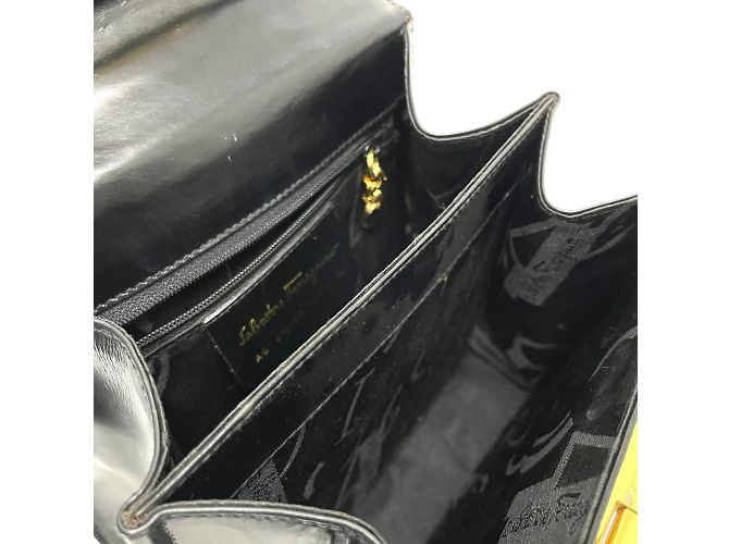 Borsa Gancini di Salvatore Ferragamo Nero - vista 11