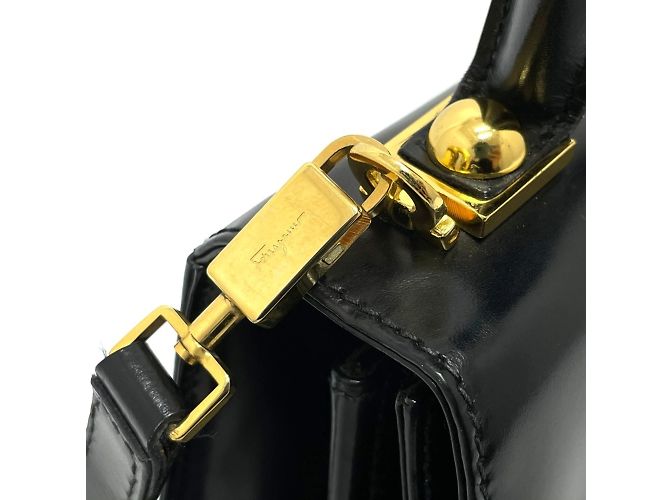 Borsa Gancini di Salvatore Ferragamo Nero - vista 7