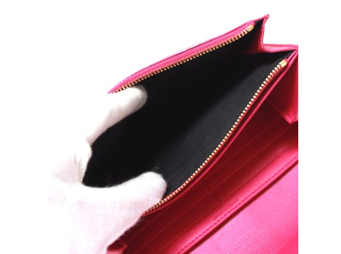 Cartera Larga Saint Laurent Paris Rosa - vista 10