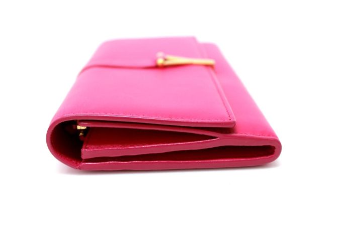 Cartera Larga Saint Laurent Paris Rosa - vista 4