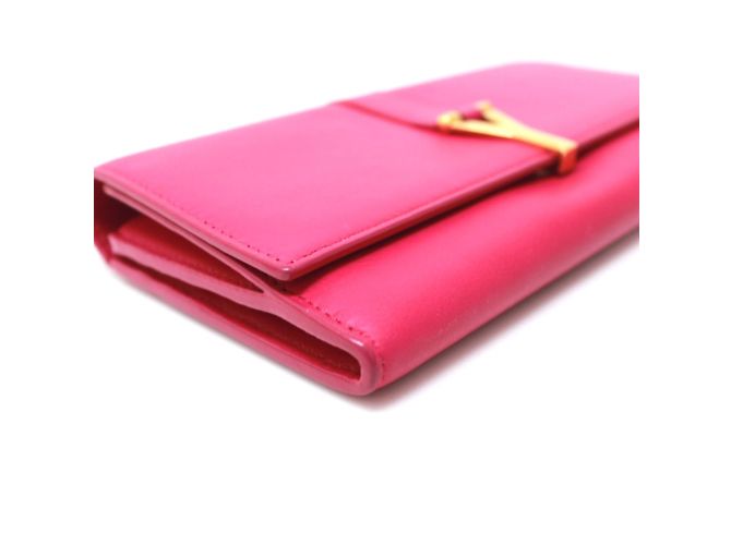 Cartera Larga Saint Laurent Paris Rosa - vista 5