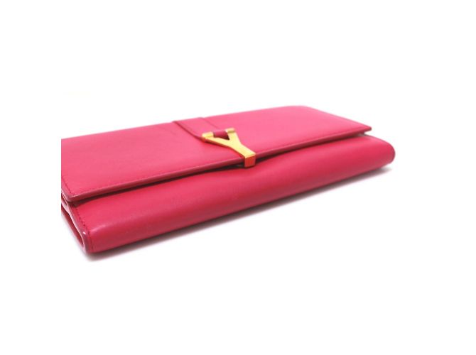 Cartera Larga Saint Laurent Paris Rosa - vista 6