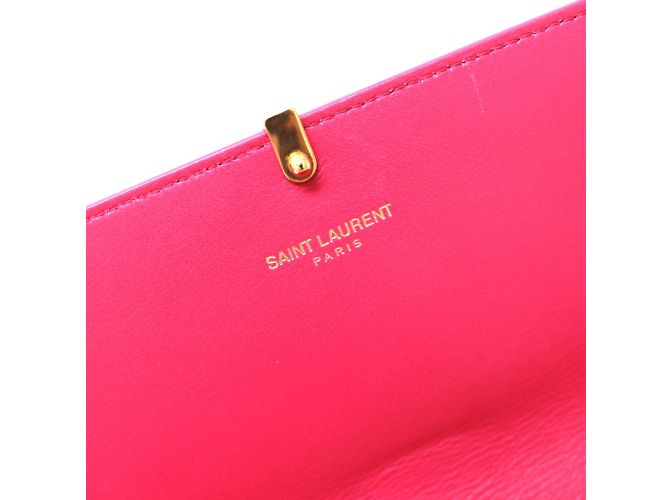 Cartera Larga Saint Laurent Paris Rosa - vista 9