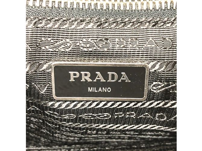 Borsa a spalla nera Prada VA0793 Nero - vista 11