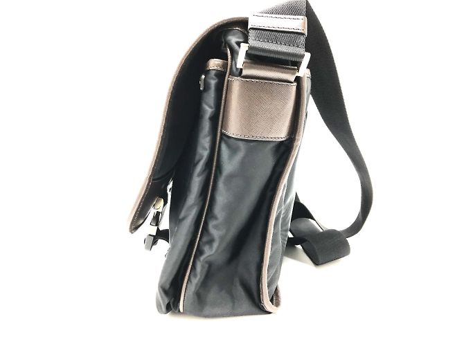 Borsa a spalla nera Prada VA0793 Nero - vista 4