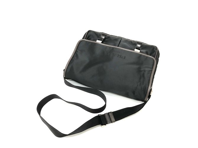 Borsa a spalla nera Prada VA0793 Nero - vista 5