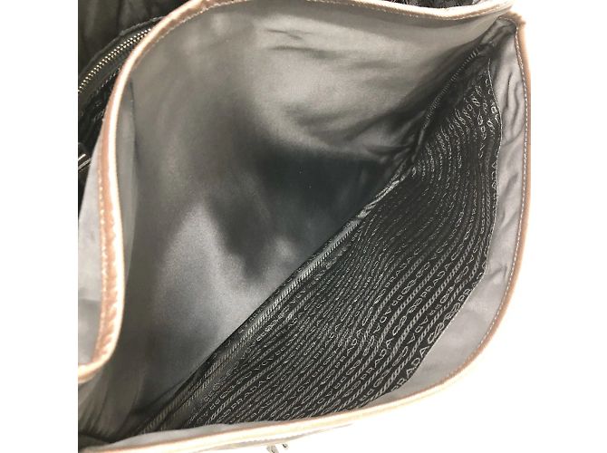 Borsa a spalla nera Prada VA0793 Nero - vista 8