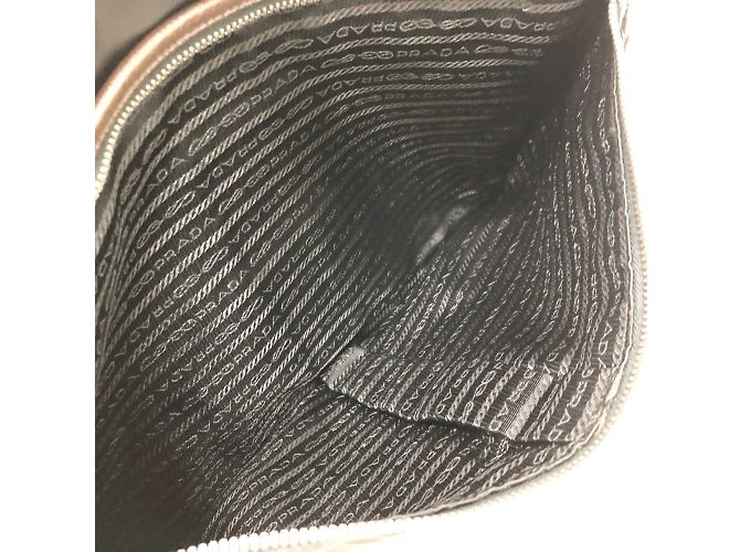 Borsa a spalla nera Prada VA0793 Nero - vista 9