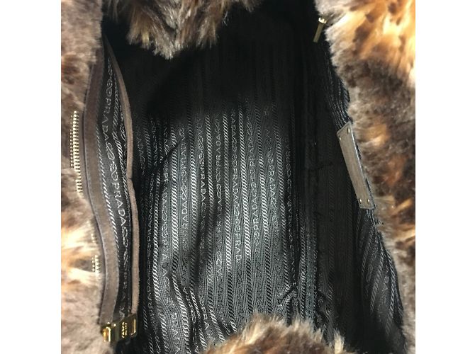 Borsa Tote Prada BN2182 in denim blu - vista 7