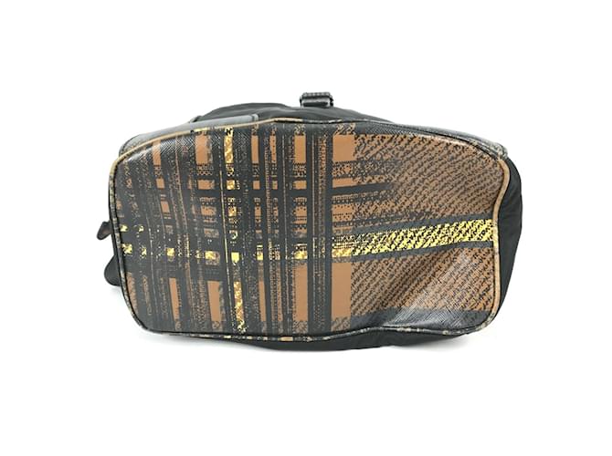 Mochila com logo triangular Prada Preto - vista 5