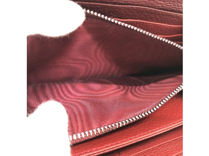 Prada Red Leather Long Wallet - view 11