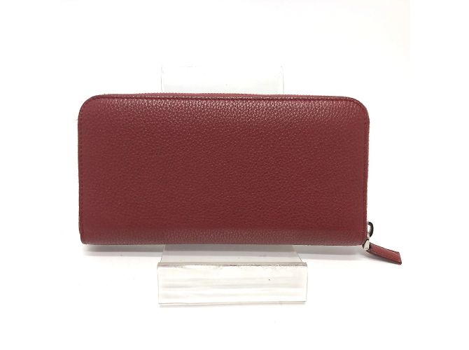 Prada Red Leather Long Wallet - view 2
