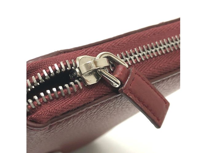 Prada Red Leather Long Wallet - view 8