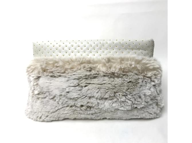 Borsa Clutch Off White di Prada Bianco - vista 2