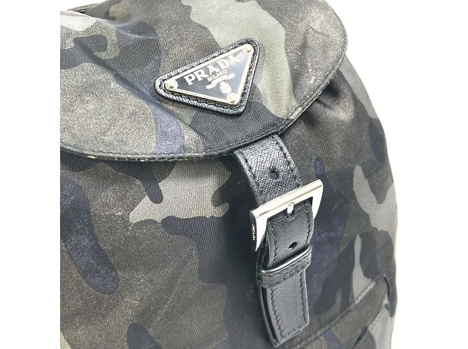 Prada Green Cloth Backpack - view 4
