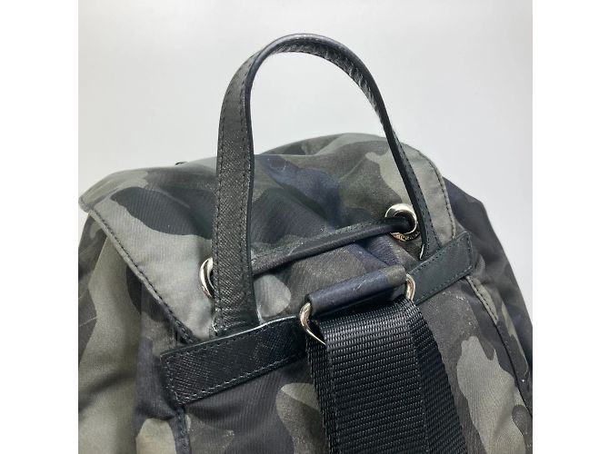 Prada Green Cloth Backpack - view 7