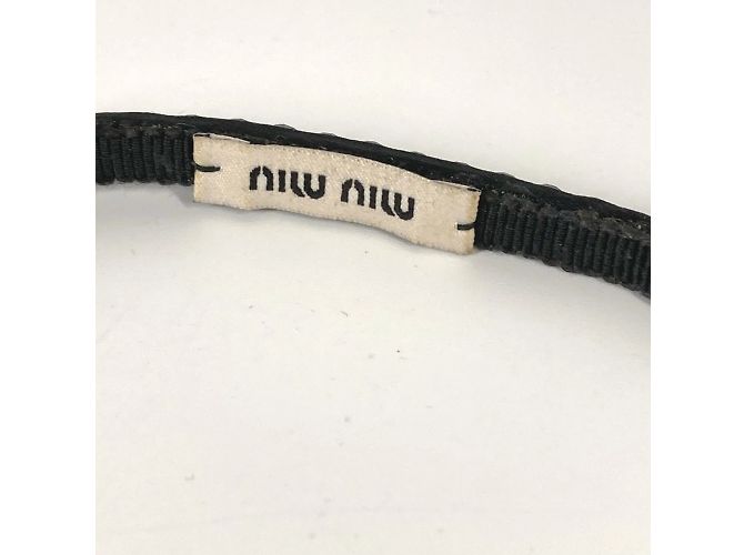 Fascia per capelli nera Miu Miu Katyusha Nero - vista 3