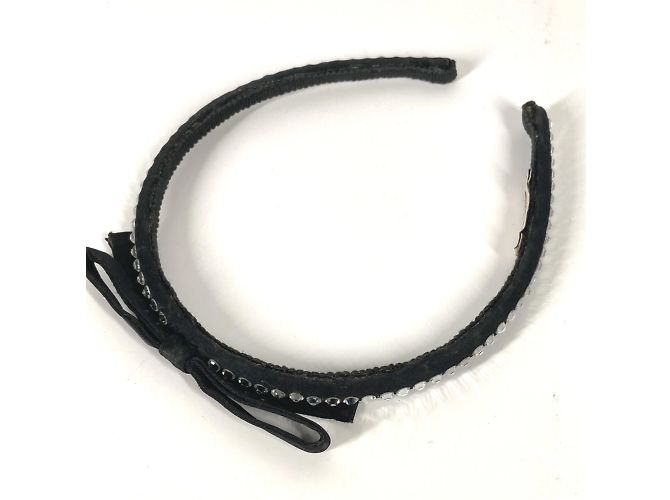 Fascia per capelli nera Miu Miu Katyusha Nero - vista 9