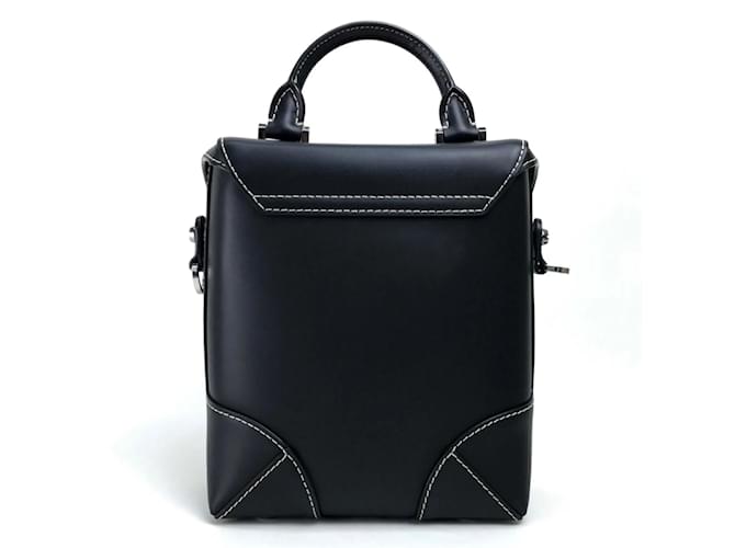 Borsa a spalla MCM Logo Lock Hardware Nero - vista 2
