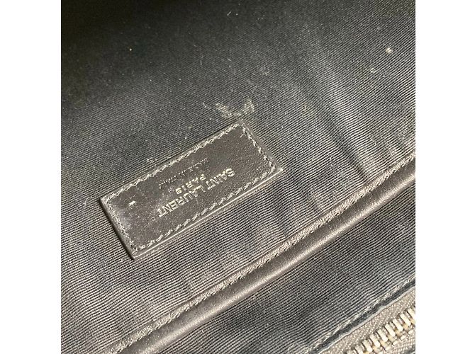 Saint Laurent Black Leather Backpack - view 14