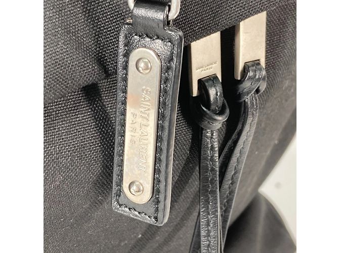 Saint Laurent Black Leather Backpack - view 9