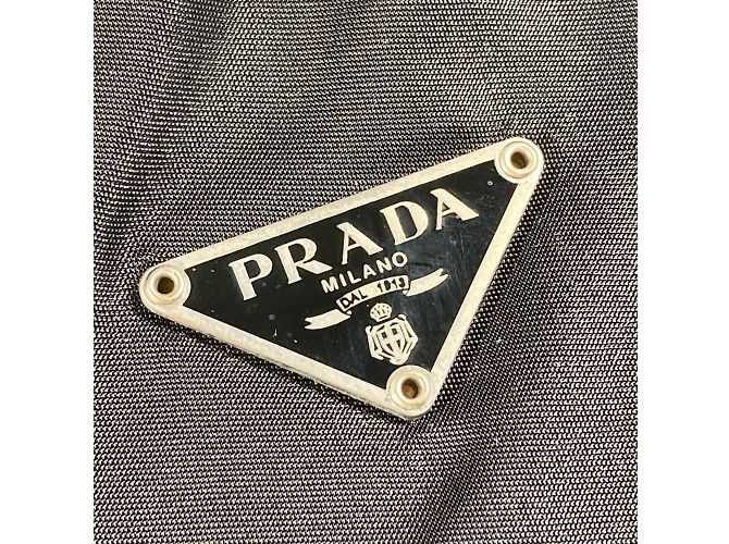 Borsa a mano Prada in tessuto nero - vista 10