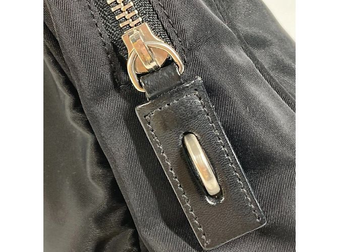Borsa a mano Prada in tessuto nero - vista 11
