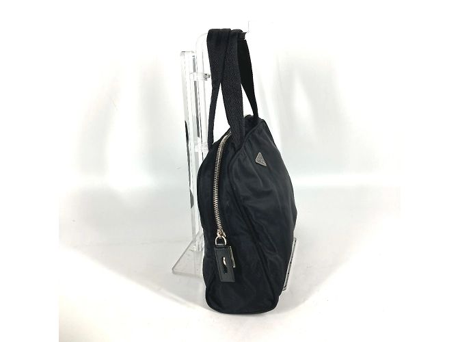 Borsa a mano Prada in tessuto nero - vista 3