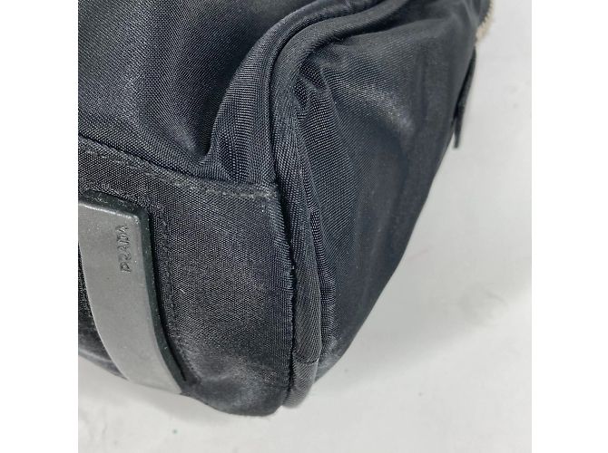 Borsa a mano Prada in tessuto nero - vista 6