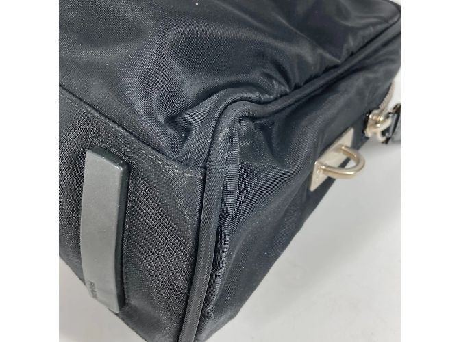 Borsa a mano Prada in tessuto nero - vista 8