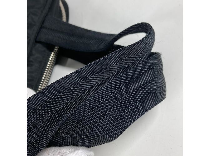 Borsa a mano Prada in tessuto nero - vista 9