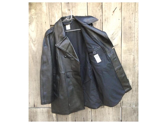 Autre Marque MIC Lederjacke Schwarz Herren L - Ansicht 3
