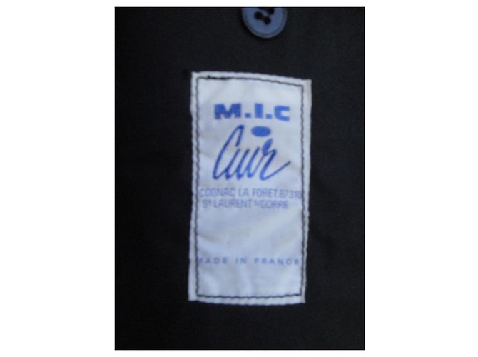 Autre Marque MIC Lederjacke Schwarz Herren L - Ansicht 4