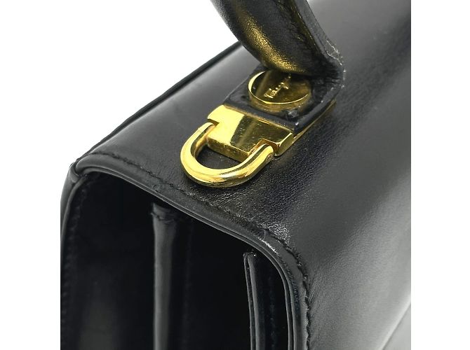Borsa a Spalla Gancini di Salvatore Ferragamo Nero - vista 10