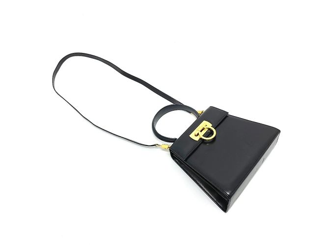 Borsa a Spalla Gancini di Salvatore Ferragamo Nero - vista 12