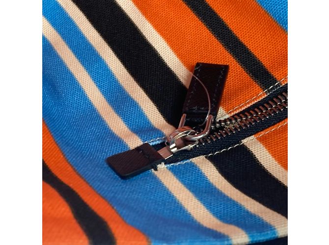 Borsa a Spalla Prada 2VY007 Stripe Arancione - vista 15