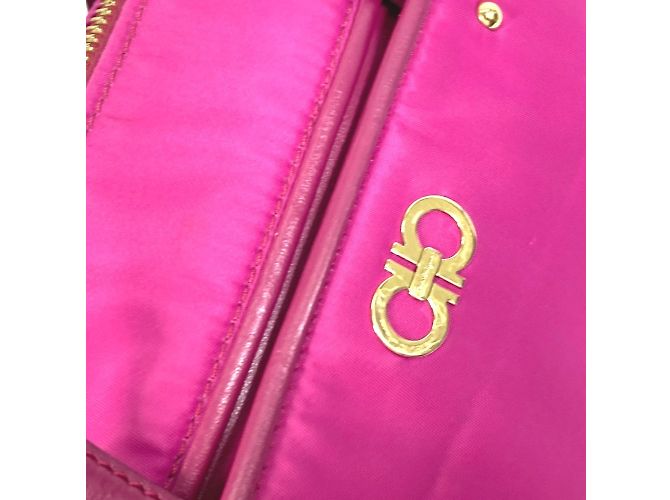 Borsa a Spalla Gancini 2WAY di Salvatore Ferragamo Rosa - vista 10