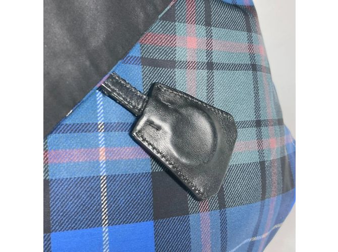 Borsa a spalla in tessuto nero Prada - vista 14