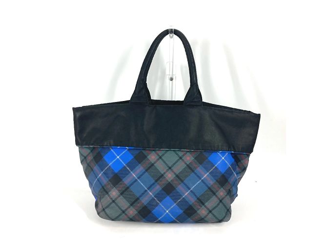 Borsa a spalla in tessuto nero Prada - vista 2