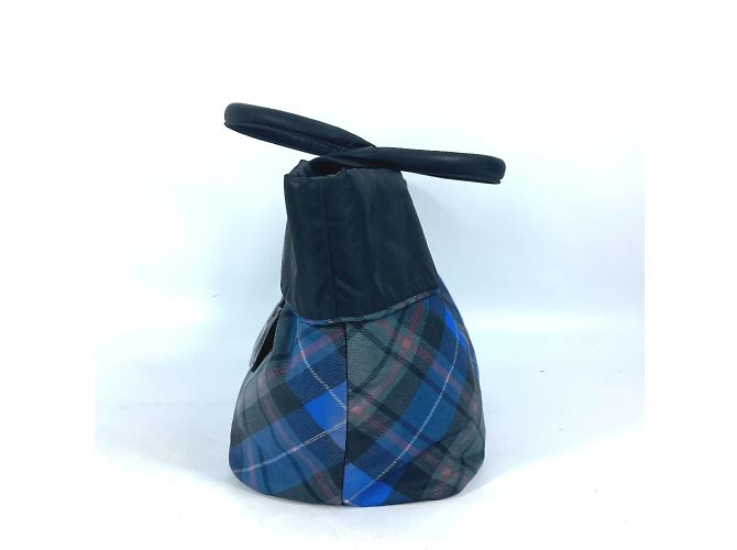 Borsa a spalla in tessuto nero Prada - vista 5