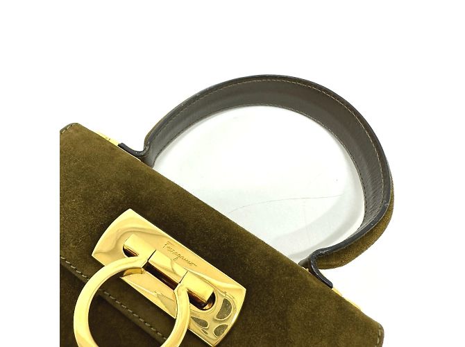 Borsa a mano Gancini di Salvatore Ferragamo Marrone - vista 10