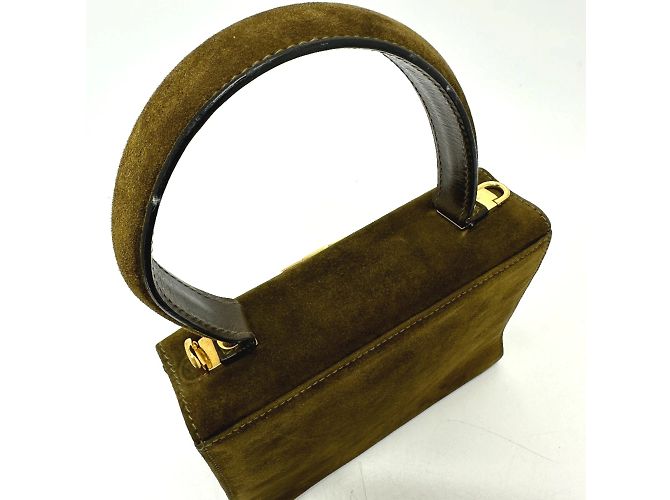 Borsa a mano Gancini di Salvatore Ferragamo Marrone - vista 11