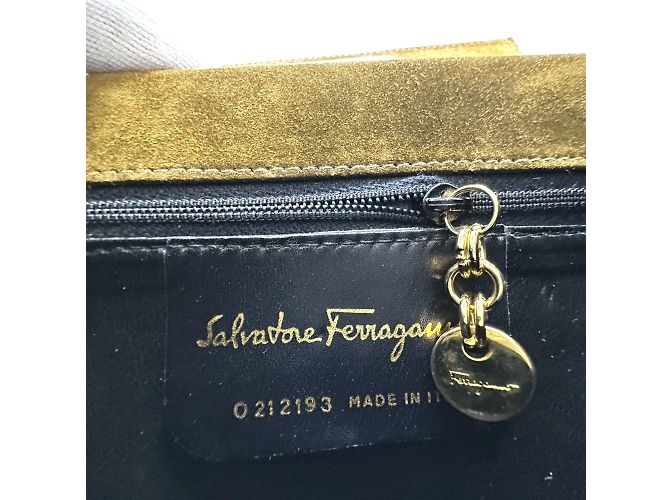 Borsa a mano Gancini di Salvatore Ferragamo Marrone - vista 15