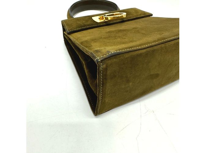 Borsa a mano Gancini di Salvatore Ferragamo Marrone - vista 7