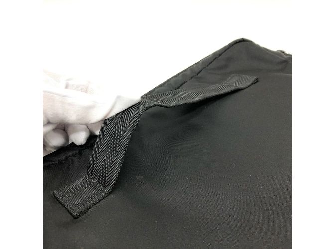 Clutch in tessuto nero Prada - vista 5