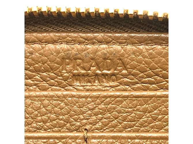Prada Brown Leather Long Wallet - view 10